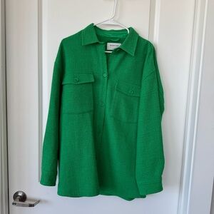 Aritzia - green shacket